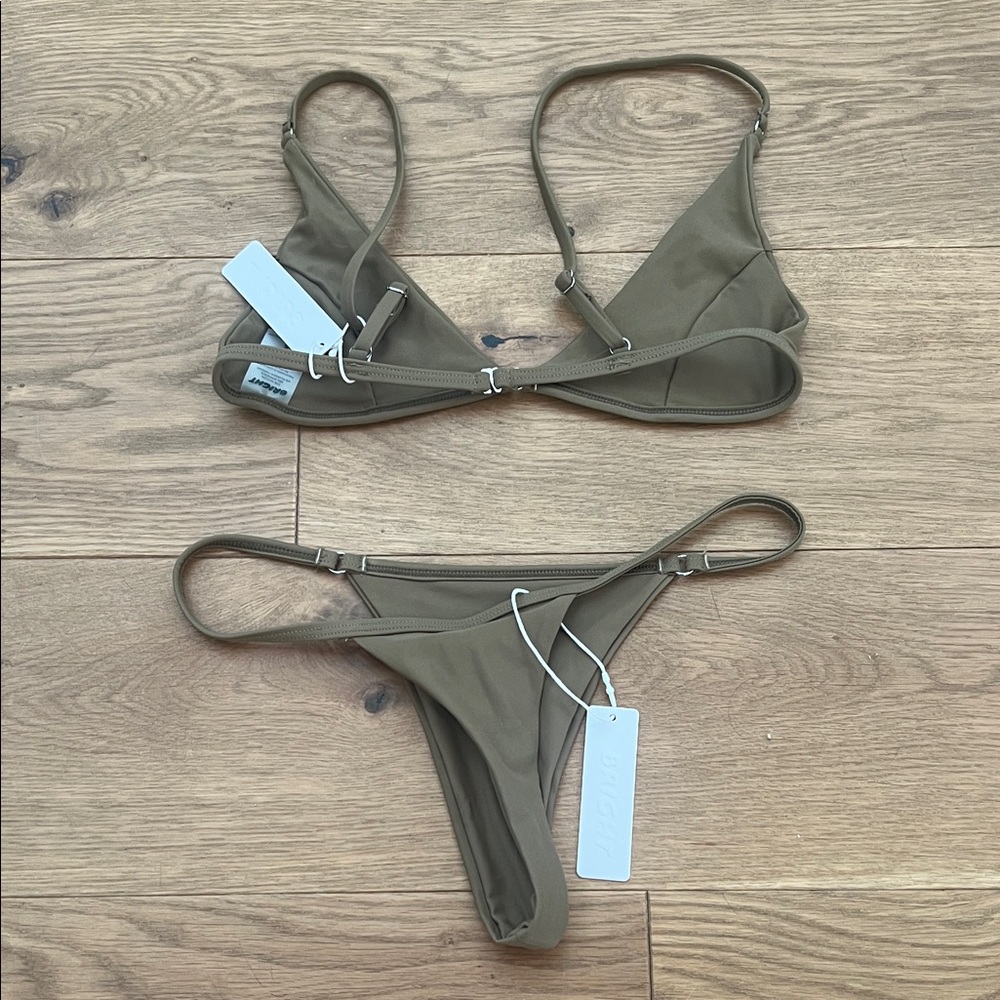 Bright Swimwear Olive Green Bikini - Picture 2 of 2